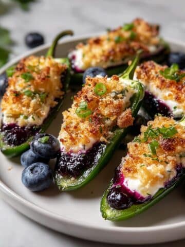 Blueberry Brie Jalapeño Poppers Recipe