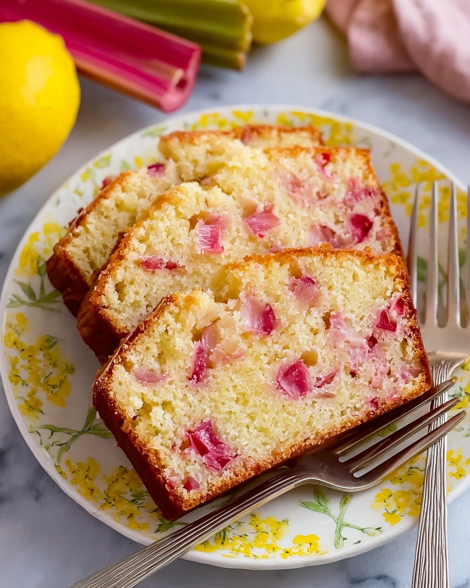 The image shows a close-up of a thick slice of cake with a light golden brown crust and a soft, moist inside. The cake has visible small pieces of pink fruit or vegetable evenly spread inside, giving it a speckled look with pale yellow and pink colors. The texture looks crumbly and delicate, with some parts slightly rough on top. The slice rests on a silver wire rack, and the background is softly blurred with a white marbled surface beneath. photo taken with an iphone --ar 4:5 --v 7