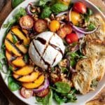 Grilled Peach and Burrata Salad Recipe