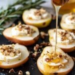 Baked Pears with Goat Cheese, Honey & Pecans Recipe