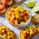 Pineapple Mango Bruschetta Recipe