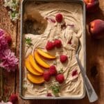 Peach Sheet Cake with Brown Butter Frosting Recipe