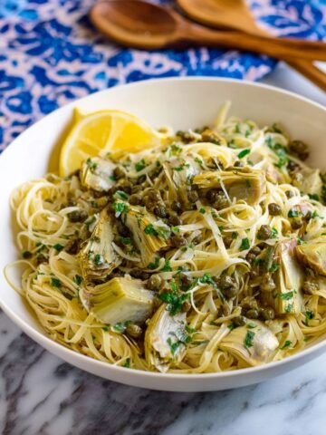 Vegan Lemon Artichoke Pasta Recipe