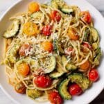 Parmesan Zucchini Tomato Chicken Spaghetti Recipe