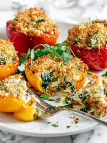 Herby Ricotta Stuffed Peppers Recipe
