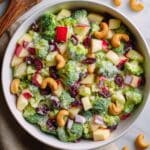 Broccoli Cashew Salad with Apples and Pears Recipe