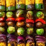 Grilled Vegetable Kabobs with Fajita Butter Recipe
