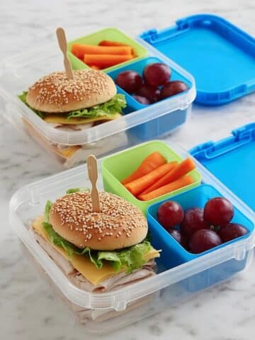 Delicious Turkey and Cheese Bento Box Lunch Recipe