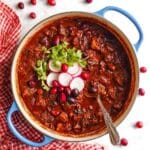 Cranberry Chili with Cinnamon and Cocoa Recipe