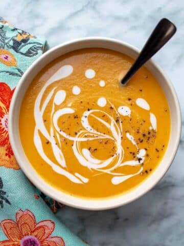 Creamy Roasted Sweet Potato Soup with Spices Recipe