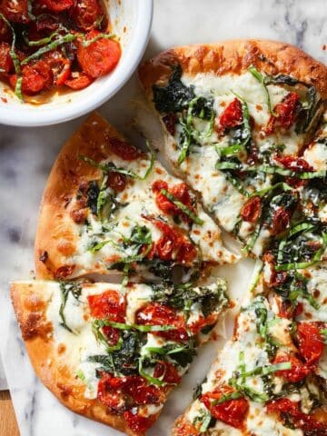 Garlic Roasted Tomato Flatbread Recipe