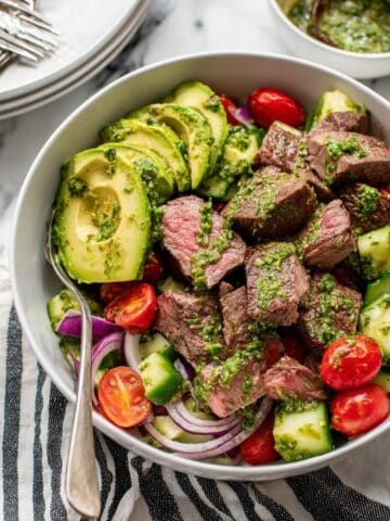Chopped Chimichurri Steak Salad Recipe