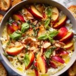 Garlic Oil Feta Dip with Peaches Recipe