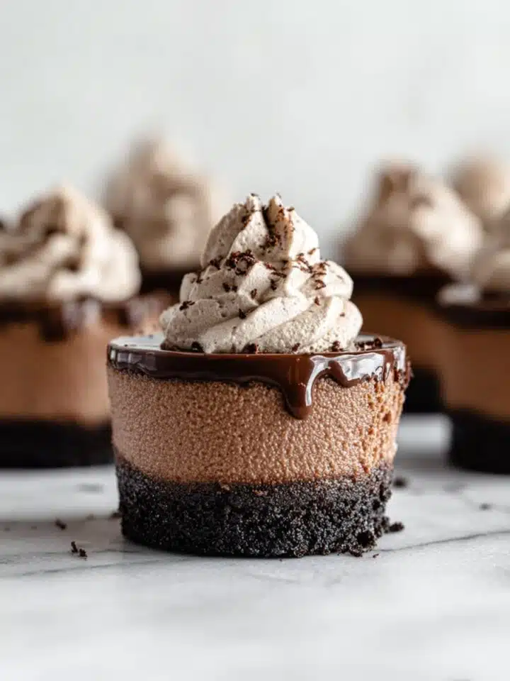 Mini Triple Chocolate Cheesecakes Recipe