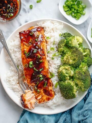 Air Fryer Honey Soy Salmon Recipe