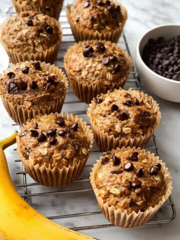 Greek Yogurt Chocolate Chip Oatmeal Muffins (Gluten-Free) Recipe