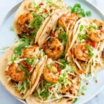 Grilled Shrimp Tacos with Spicy Mayo and Mexican Coleslaw Recipe