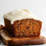 Quick Carrot Cake Loaf with Cream Cheese Frosting Recipe