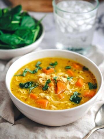 Creamy Coconut Curry Chicken & Vegetable Soup Recipe