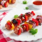 Grilled Sausage and Peppers Skewers Recipe