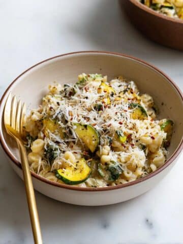 Lemon Zucchini Farro Bowl Recipe