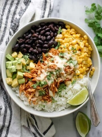 Slow Cooker Chicken Burrito Bowl Recipe