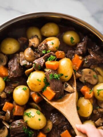 Potato, Beef Tips and Gravy Skillet Recipe