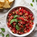 Fresh Basil Tomato Salsa Recipe