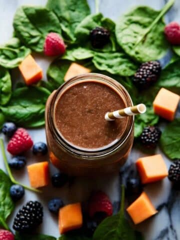 Refreshing Summer Melon Spinach Smoothie Recipe
