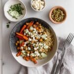 Roasted Carrot and Chickpea Grain Bowls Recipe
