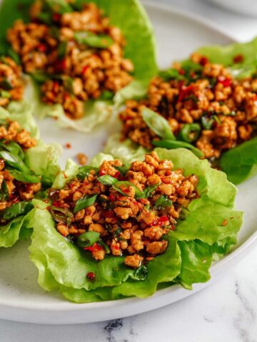 Asian Turkey Lettuce Wraps Recipe