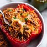 Best Ever Easy Stuffed Peppers (5 Ingredients) Recipe