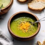 Creamy Roasted Broccoli and Cheese Soup Recipe