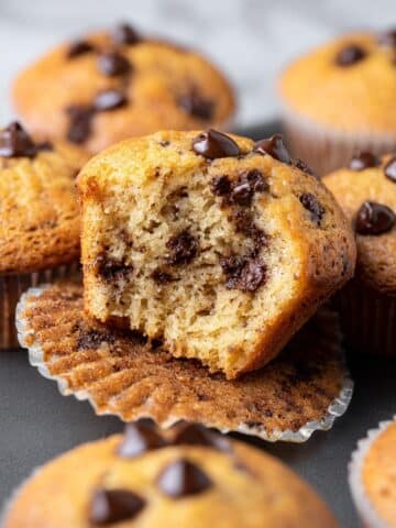 Protein Banana Muffins with Chocolate Chips Recipe