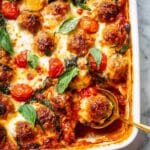 One Pan Baked Gnocchi and Meatballs Recipe