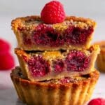 Raspberry Tartlets with Almond Cream and Pistachios Recipe