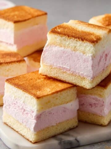 Angel Food Cake Strawberry Ice Cream Sandwiches Recipe