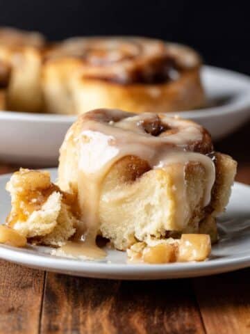 Apple Cinnamon Rolls with Brown Butter Maple Icing Recipe