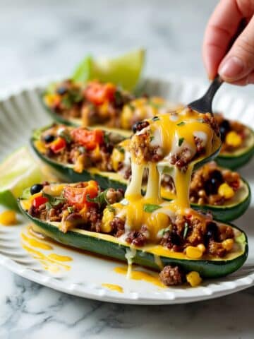 Burrito Zucchini Boats Recipe