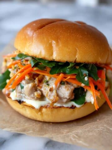 Ahi Tuna Burgers with Carrot Slaw and Kewpie Mayo Recipe