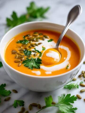 Sweet Potato Soup with Cinnamon and Nutmeg Recipe