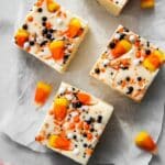 Spooky Candy Corn White Chocolate Fudge Recipe
