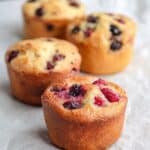 Healthy Cottage Cheese Protein Muffins with Berries Recipe