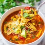 Easy 30-Minute Homemade Chicken Tortilla Soup Recipe