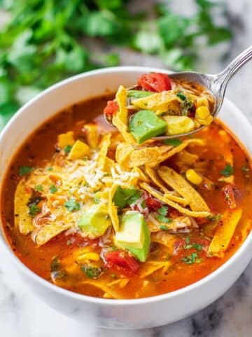 Easy 30-Minute Homemade Chicken Tortilla Soup Recipe