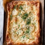 New Potato & Cheese Puff Pastry Tart With Summer Herbs Recipe