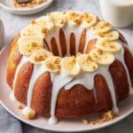Banana Pudding Pound Cake with Banana Cream Glaze Recipe