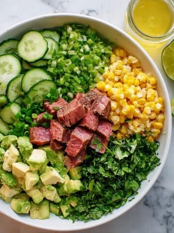 Steak Salad with Honey Lime Dressing Recipe