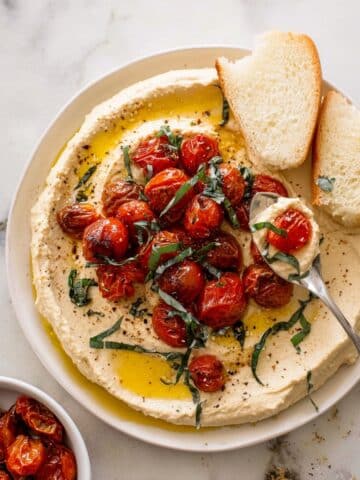 White Bean Dip with Burst Tomatoes Recipe