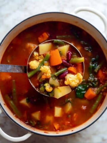 Rustic Tomato Vegetable Soup Recipe